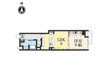 CASA RYOKOII(1LDK/3階)の間取り写真