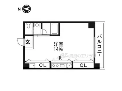 一太郎大宮(ワンルーム/4階)の間取り写真