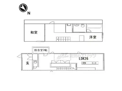 京都地下鉄東西線 蹴上駅 徒歩11分 2階建 築18年(2LDK)の間取り写真