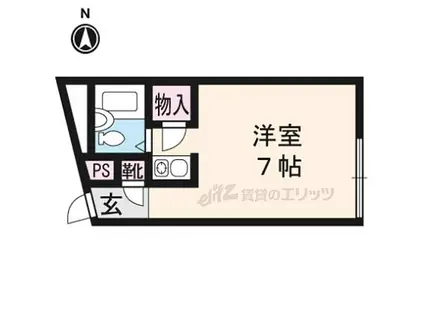 B-LOCK KAGURAOKA(1K/1階)の間取り写真
