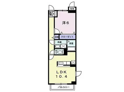 伊豆箱根鉄道大雄山線 岩原駅 徒歩2分 3階建 築14年(1LDK/1階)の間取り写真