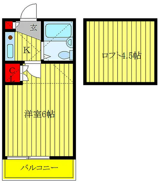 カトレアハウス 1階階 間取り