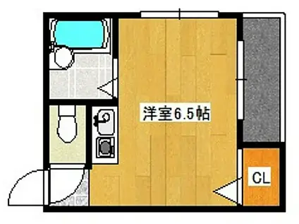 サンライフ六甲Ⅱ(ワンルーム/2階)の間取り写真
