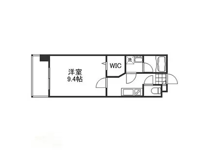 SIN KERUUXU TERA(1DK/8階)の間取り写真