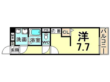 阪急神戸本線 塚口駅(阪急) 徒歩5分 3階建 築16年(ワンルーム/3階)の間取り写真