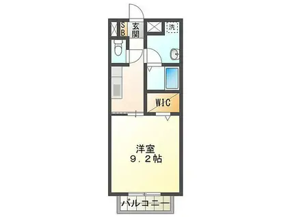 JR名松線 伊勢八太駅 徒歩19分 2階建 築16年(1K/1階)の間取り写真
