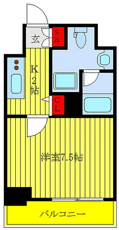 ドルチェ日暮里弐番館 6階階 間取り