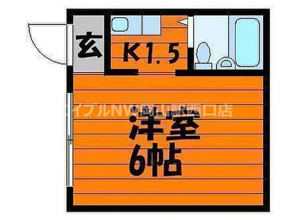 カサボニータ(1K/3階)の間取り写真