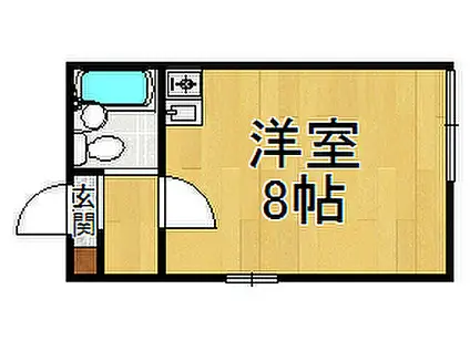 サンパレス21夙川A(ワンルーム/1階)の間取り写真
