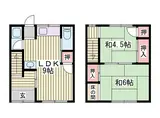 JR播但線 京口駅 徒歩15分 2階建 築60年