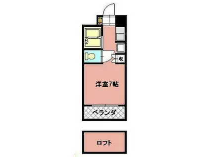 タニックス黒崎(ワンルーム/2階)の間取り写真