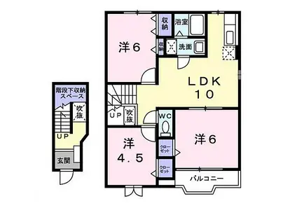 ロメオ エステ-トI(3LDK/2階)の間取り写真