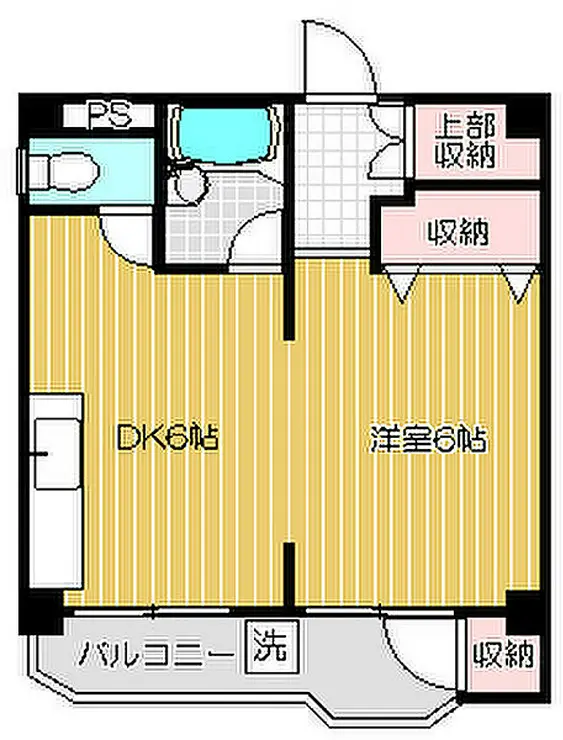 ユニオンビル 6階階 間取り