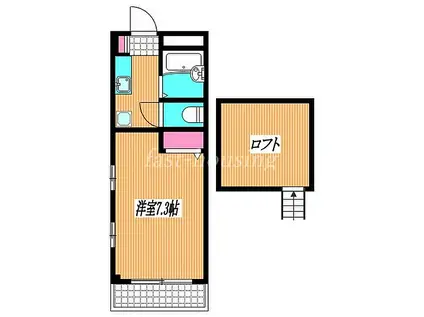 JR中央本線 武蔵境駅 徒歩15分 2階建 築16年(1K/2階)の間取り写真