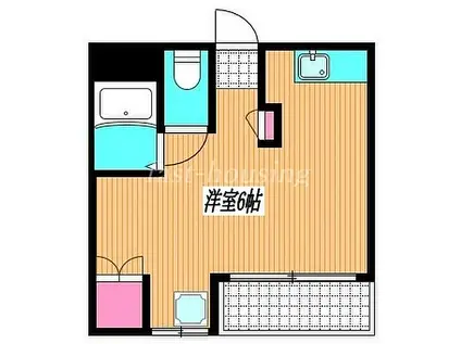 JR中央本線 国分寺駅 徒歩8分 3階建 築37年(ワンルーム/1階)の間取り写真