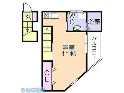 DAITO STYLE MS(ワンルーム/2階)の間取り写真