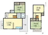 南海加太線 八幡前駅(和歌山) 徒歩14分 2階建 築44年