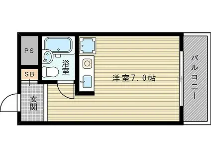 レバンガAP新大阪イースト(ワンルーム/5階)の間取り写真