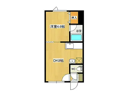 吉野ハイツ5(1LDK/2階)の間取り写真