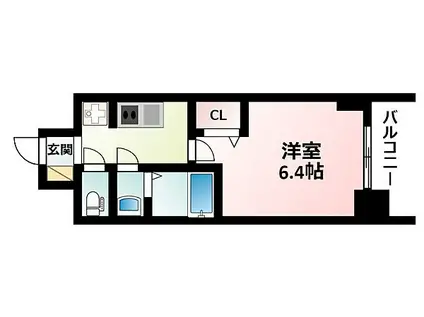 プレサンス新大阪ジェイズ(1K/11階)の間取り写真