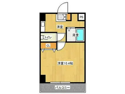 京阪本線 守口市駅 徒歩6分 10階建 築19年(1K/2階)の間取り写真