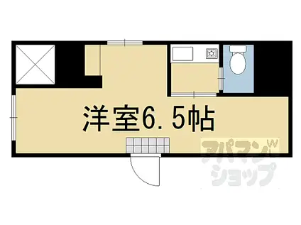 プリオーレ京都三条高倉(1K/1階)の間取り写真