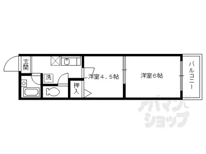 プルミエール四条(2K/5階)の間取り写真