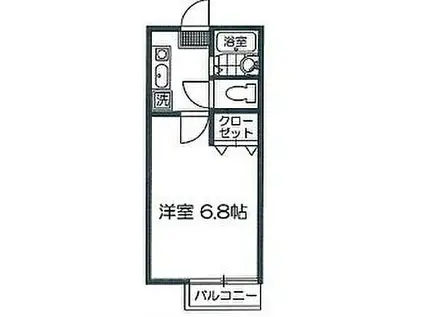 ナイスワン太子(1K/1階)の間取り写真