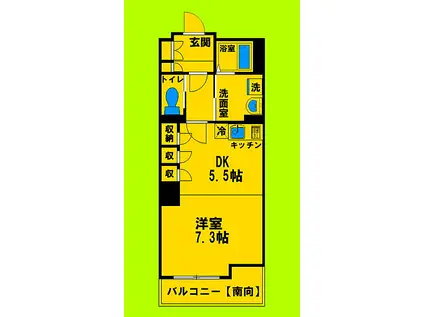北大阪急行電鉄 桃山台駅 徒歩5分 4階建 築11年(1DK/4階)の間取り写真