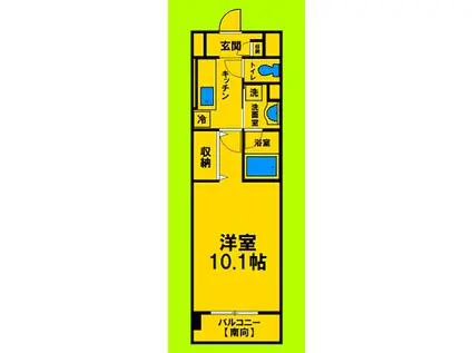 JR福知山線 塚口駅(ＪＲ) 徒歩14分 6階建 築13年(1K/4階)の間取り写真