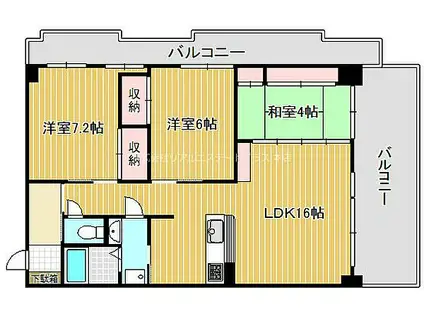 藤和ハイタウン守山(3LDK/3階)の間取り写真