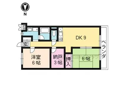 リイツマンション(2DK/2階)の間取り写真