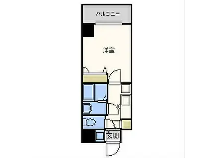 シャルマンフジ大阪城南(1K/7階)の間取り写真