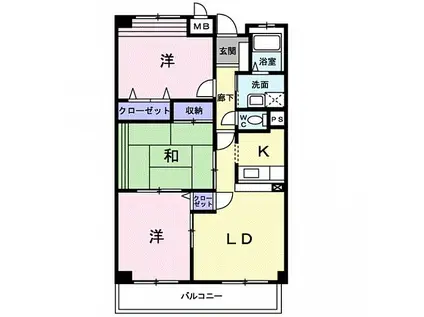 メゾン泉(3LDK/1階)の間取り写真