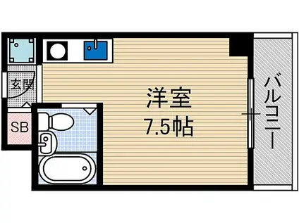 SANCTUARY MURAI(ワンルーム/3階)の間取り写真