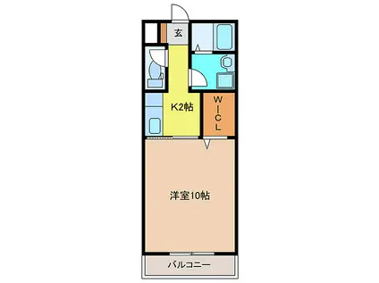 JR紀勢本線 六軒駅(三重) 徒歩35分 2階建 築21年(1K/1階)の間取り写真