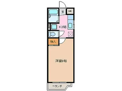JR参宮線 田丸駅 徒歩79分 4階建 築29年(1K/1階)の間取り写真