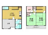 近鉄長野線 滝谷不動駅 徒歩5分 2階建 築59年