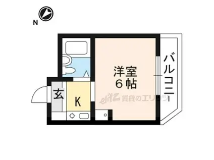 ソレイユヤマダ(1K/5階)の間取り写真