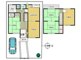 近鉄南大阪線 高見ノ里駅 徒歩7分 2階建 築47年