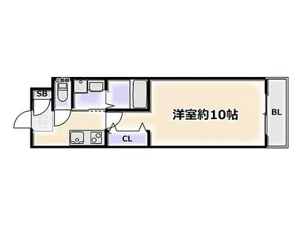 JR大阪環状線 大正駅(大阪) 徒歩15分 4階建 築1年(1K/3階)の間取り写真