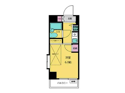 ダイアパレスステーションサイド富士(ワンルーム/2階)の間取り写真
