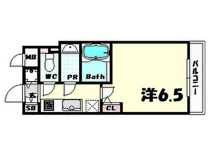 S-RESIDENCE神戸元町(1K/11階)の間取り写真