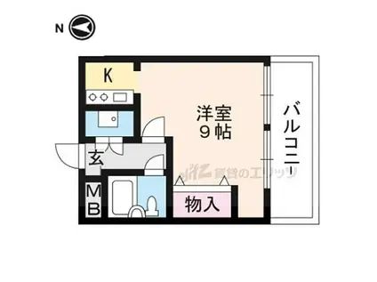 アビタシオンマキシマ(ワンルーム/5階)の間取り写真