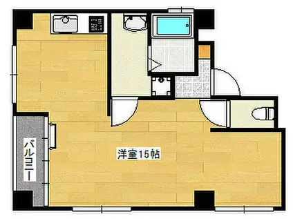 NICHIWA BLDG(ワンルーム/3階)の間取り写真