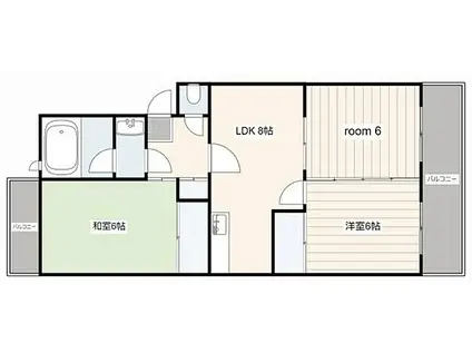 第2住田マンション(3LDK/1階)の間取り写真