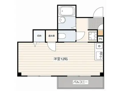 5TH BUILD TANAKA(ワンルーム/3階)の間取り写真