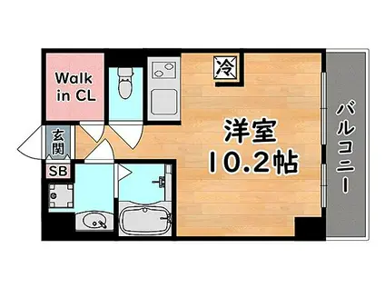 JR東海道・山陽本線 摩耶駅 徒歩1分 5階建 築3年(ワンルーム/4階)の間取り写真
