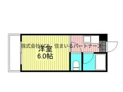 藤田マンション(1K/6階)の間取り写真