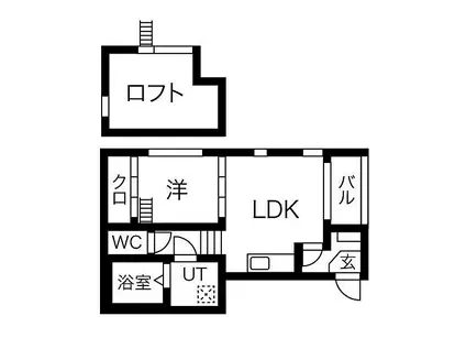 名古屋市営東山線 八田駅(名古屋市営) 徒歩4分 3階建 築6年(1LDK/2階)の間取り写真